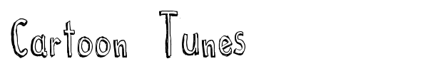 Cartoon  Tunes font preview